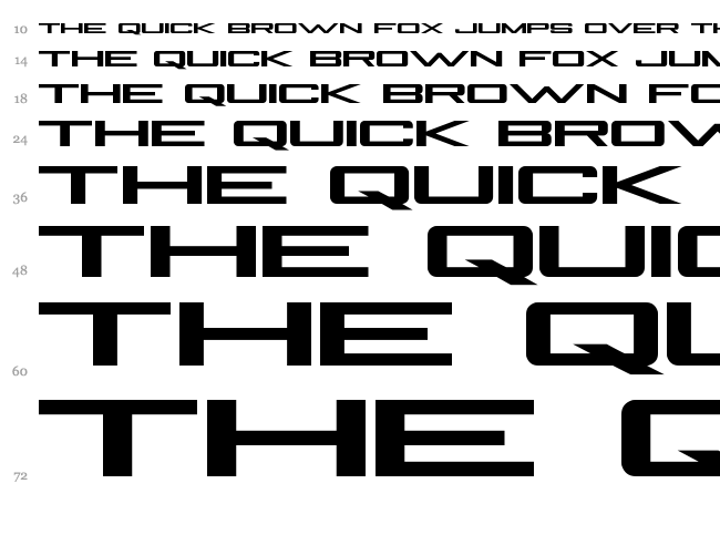 Be A Pro font waterfall